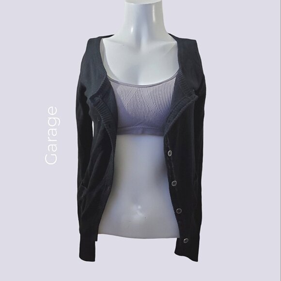 Garage Scoop Neck Lace Cardigan - Picture 2 of 16